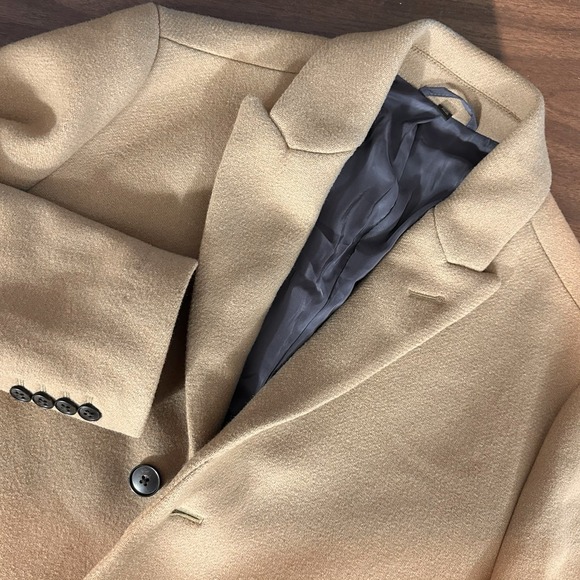 Bonobos Brown Pontetorto Italian Standard Fit Overcoat Jacker Mens 36 EUC